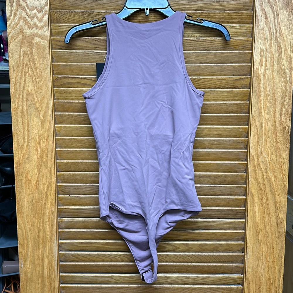 Klassy Network Mauve Thong Bodysuit - Picture 2 of 3
